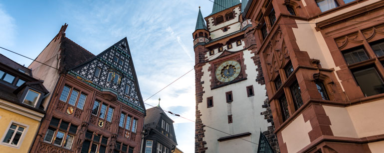 Das Martinstor in der Freiburger Altstadt